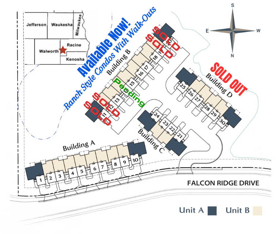 Buildings and unit map