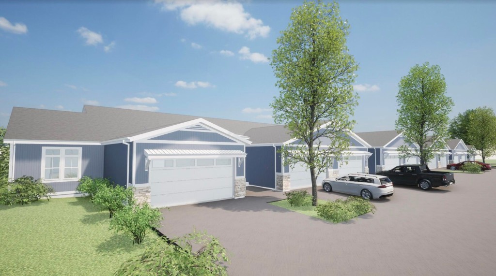 Falcon Woods townhomes – front view