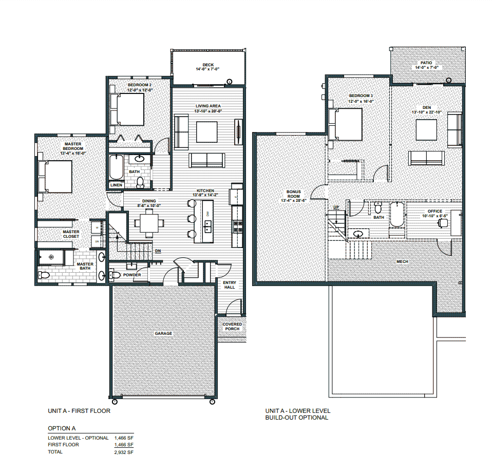 Unit B floor plan